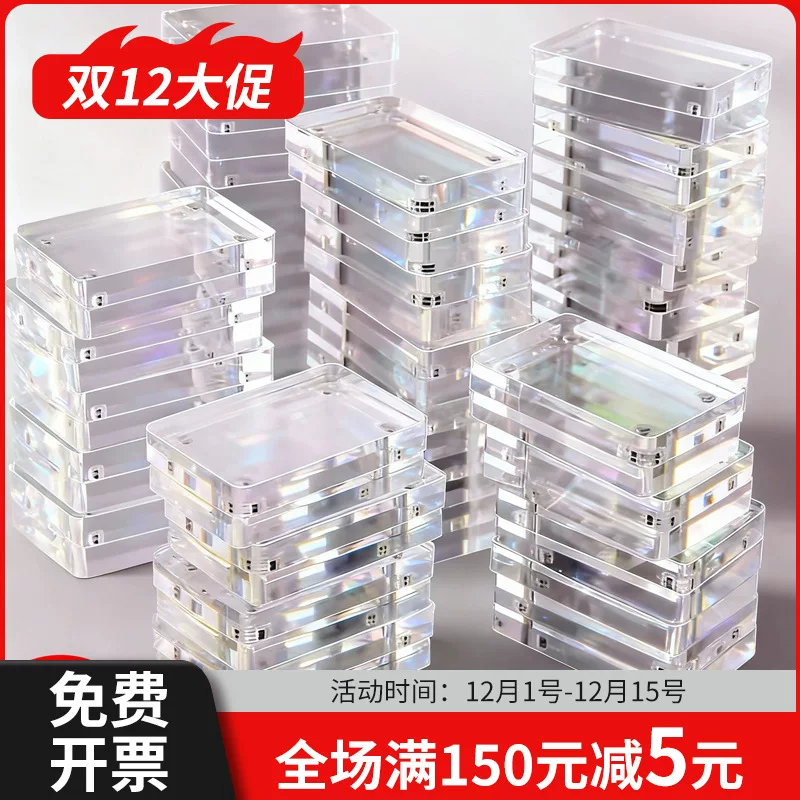 Acrylic transparent badge, stand, storage box
