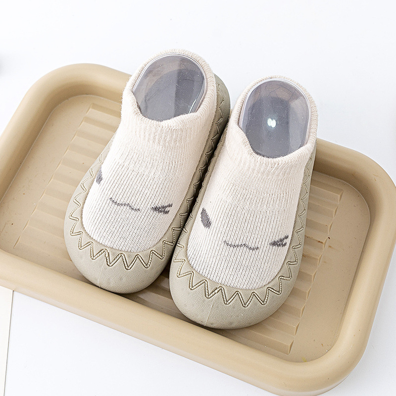 Zapatos y calcetines para bebés, zapatos de interior para primavera y otoño para niños y niñas, calcetines y zapatos para bebés con suela suave antideslizante, zapatos transpirables para niños pequeños.