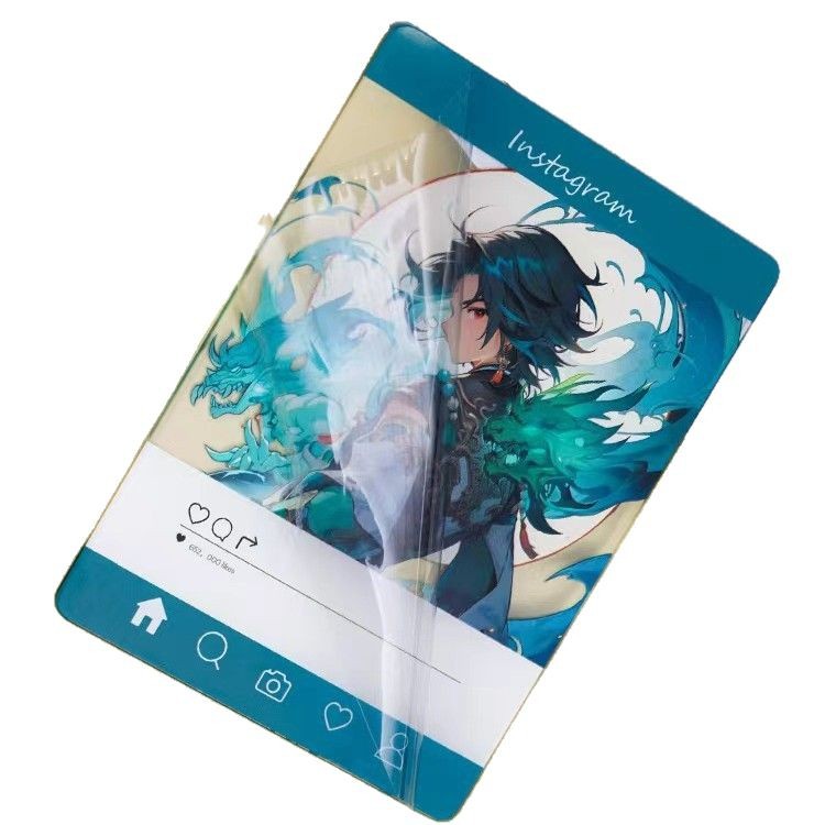Tarjeta acrílica transparente personalizable, alta definición, alta transparencia, impermeable, resistente a los arañazos, tarjeta pequeña creativa, artículos de celebridades, insDIY, diseño personalizado a partir de tu propia imagen.