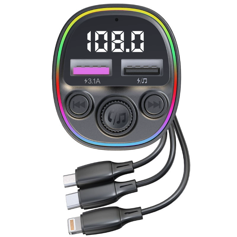 CS1 автомобильный MP3-плеер Bluetooth - свободный вызов, USB-диск, заполнитель прикуривателя, FM-частота, регулятор частоты передатчик
