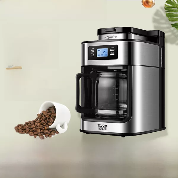 Cross-border Coffee Machine Full-automatic Grinding Household Office American Small Grinding Integrated American Drip Coffee Pot