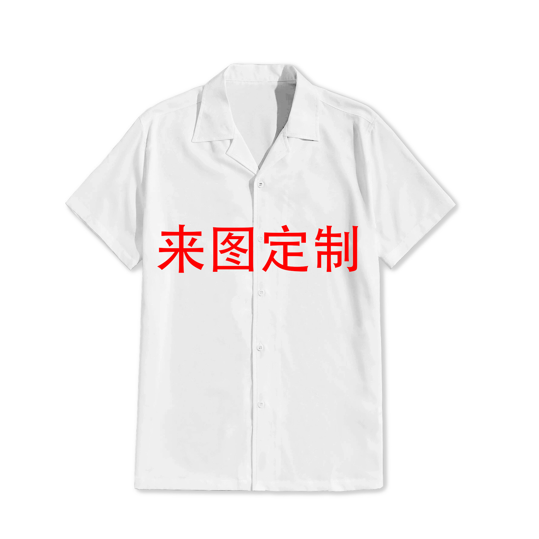 2025欧美外贸爆款古巴领数码3d印花衬衫宽松休闲翻领短袖男士衬衫