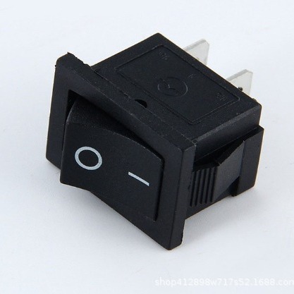 弯脚 KCD1-101W 船型开关 两脚两档 电源开关 电子制作开关配件