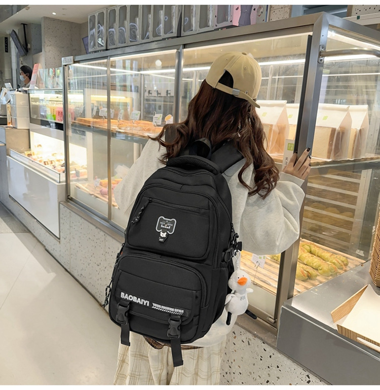Exquisite schoolbag, large-capacity lightweight backpack for both men and women, backpack for 2024 junior high school, senior high school and college students, for commuting undefined