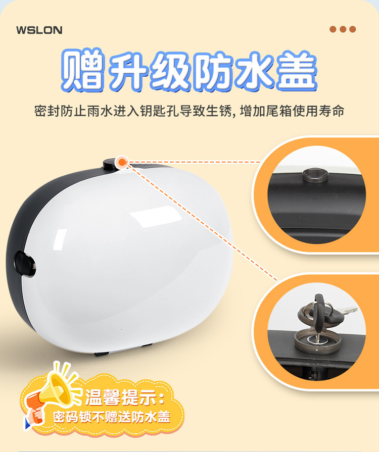 Electric Vehicle Trunk Storage Box with Backrest for Yadea, Aima, Tailing, Luyuan Electric Bikes and Scooters