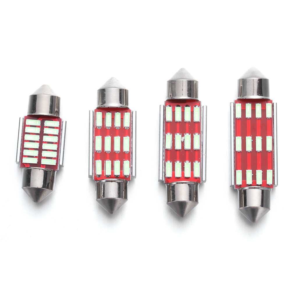 High Brightness LED 4014 12SMD Decoding Double Pointed Light License Plate