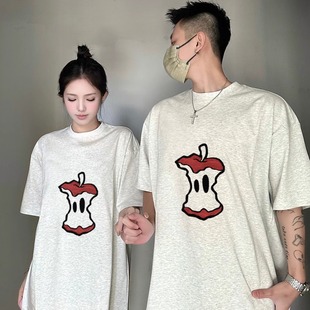 Summer Cotton Short-sleeved T-shirt Couple's Lazy Style Loose Niche Design Sense Men's and Women's Top Student Fashion Brand Class Clothes