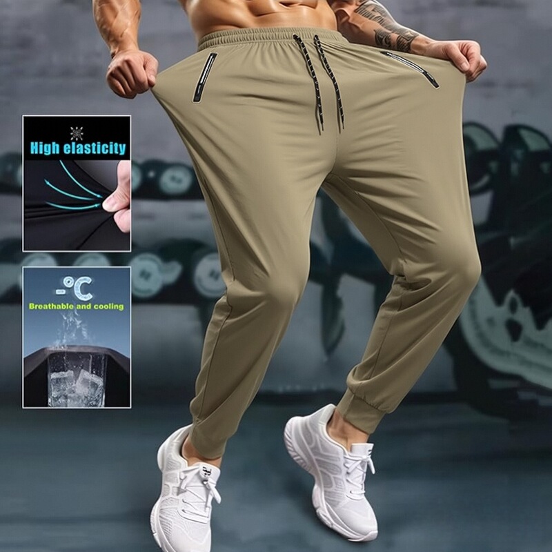 Meikeduo Men's Lightweight Sports Pants Quick-Dry Running Golf Ultra-Elastic Fitness Cool Long Pants Ozon Europe and America Meikeduo Men's Lightweight Sports Pants Quick-Dry Running Golf Ultra-Elastic Fitness Cool Long Pants Ozon Europe and America