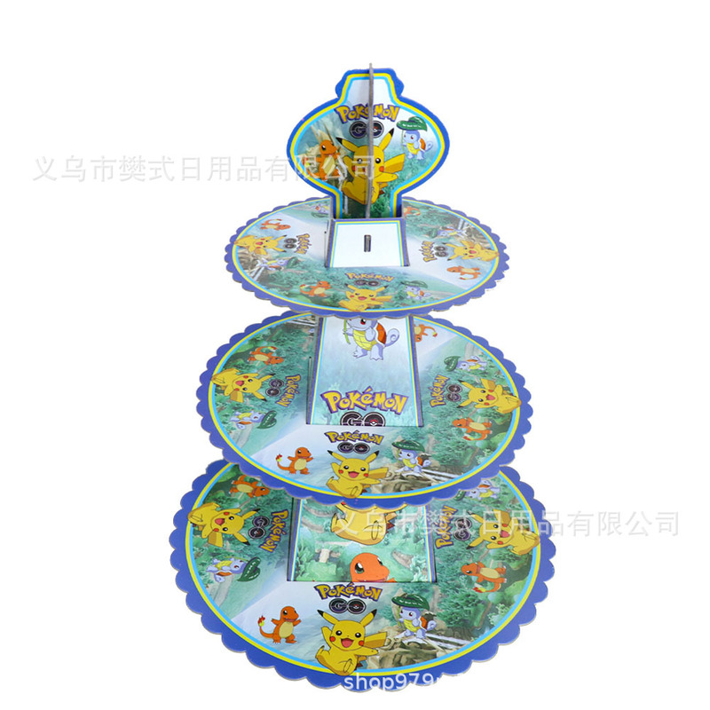 亚马逊蛋糕架史迪奇蜘蛛侠公主美人鱼马里奥蛋糕展示架派对装饰|undefined