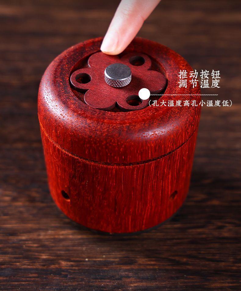 Facial Moxa Stone Moxibustion Jar Peach Blossom Facial Warming Tool Home Spa Beauty Kit with Moxa Sticks in use