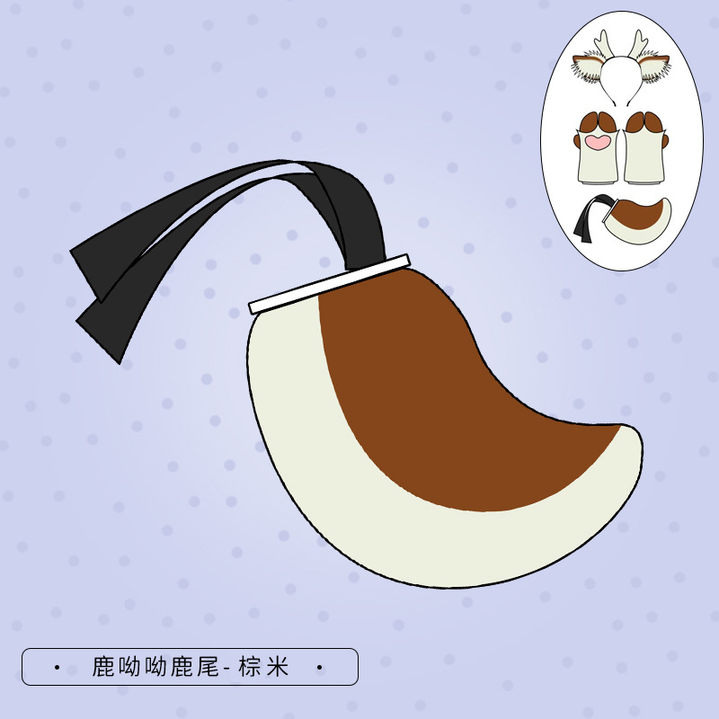 Navidad corbata diadema lindo felpa corbata tocado Cosplay accesorios hechos a mano simulación bestia oído diadema