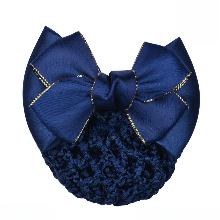 Stewardess Blue Korean Mobile Bank Hospital Nurse Hotel Telecom Professional Net Flower Hairpin Professional Head Flower Wholesale_voghion.com