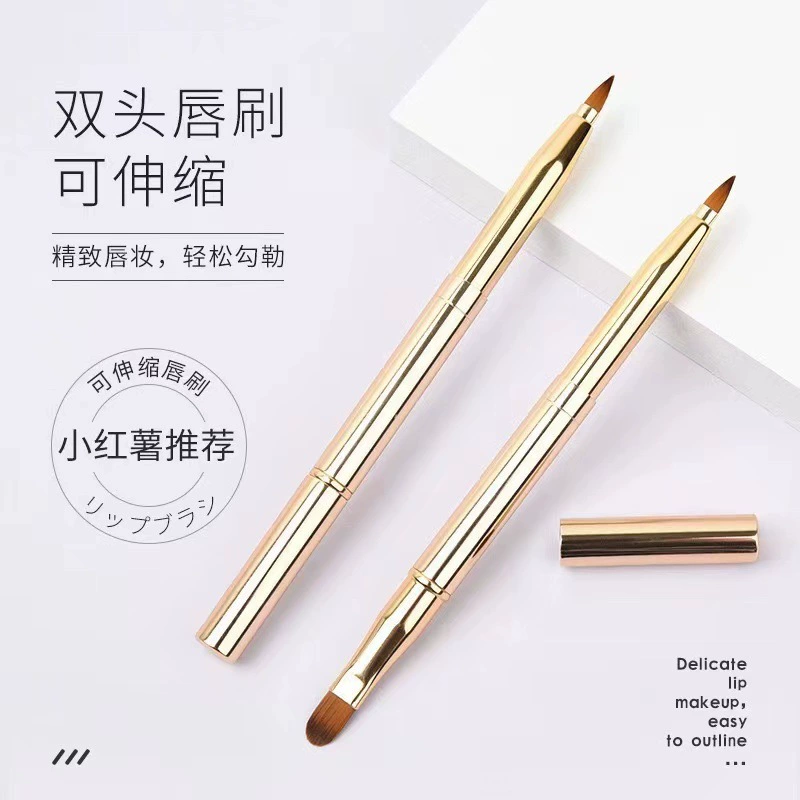 Double-sided lipstick, handheld concealer brush