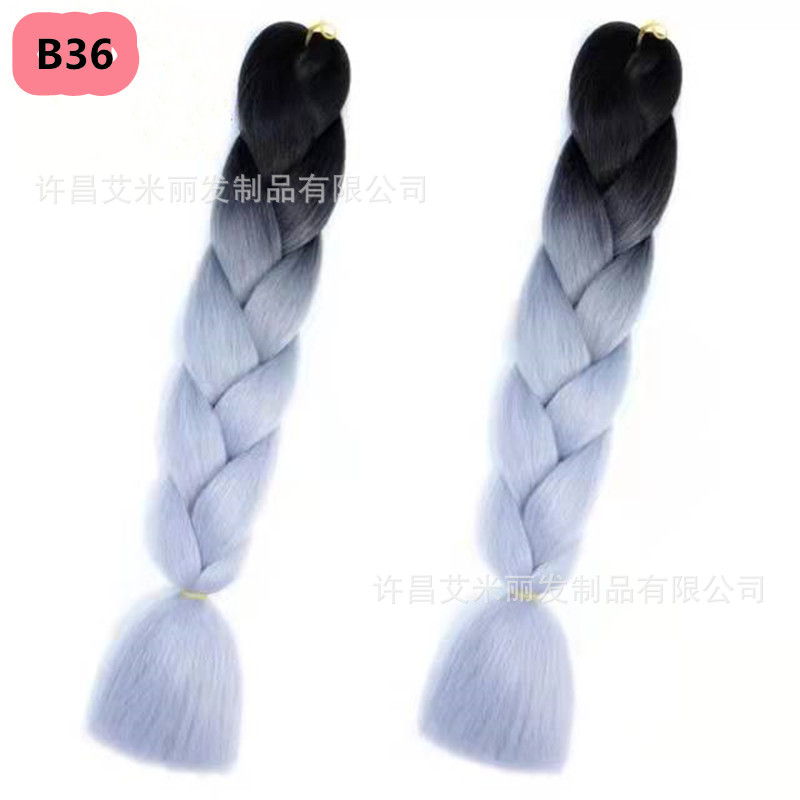 Trenzas africanas con cabello rosa渐 – materiales de alta temperatura, estilo boxeador