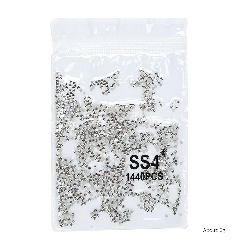 투명한 백색 다이아몬드 SS4 (약 1440)