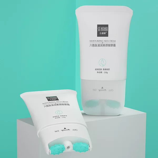 Senna six peptides moisturizing neck massage cream moisturizing double roller neck care wholesale