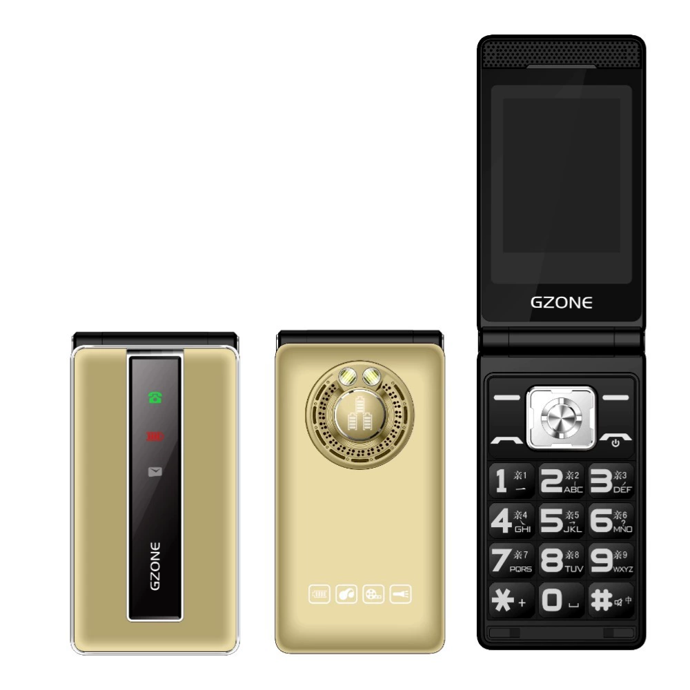 Складной мобильный телефон для пожилых, аккумулятор 5800 mAh, 2 SIM, крупные клавиши