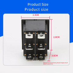 KCD4 6-Position 3-Step Dual-Reset Boater Switch with Automatic Return Dual-Reset Boater Switch