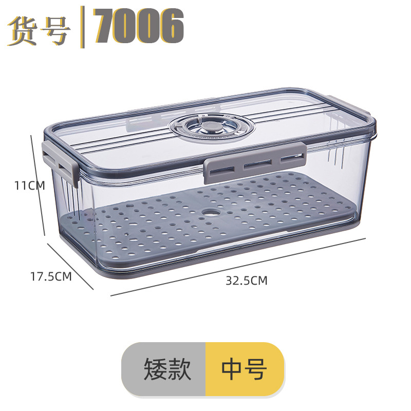 Refrigerador caja de almacenamiento plástico cocina organizador sincronización congelado PET sellado blanco transparente verduras y frutas