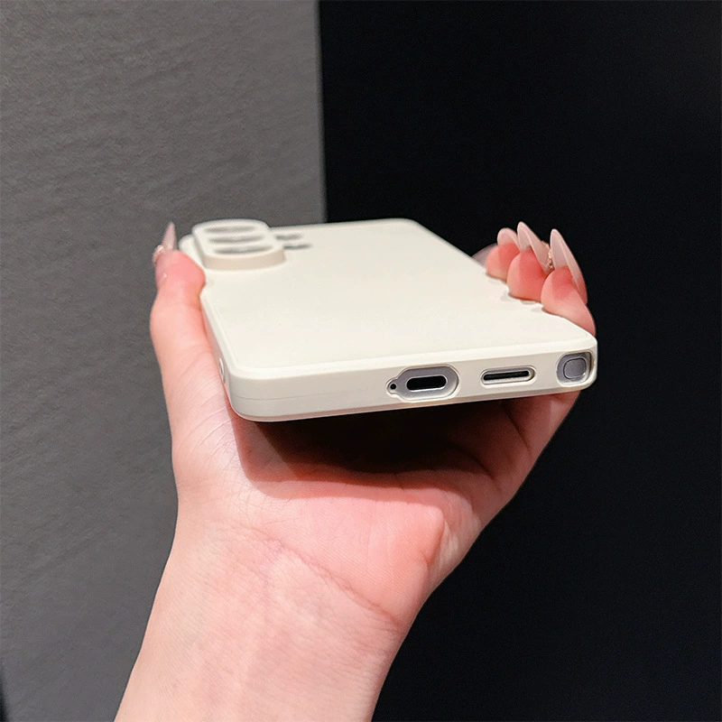 Силиконовый чехол для телефона (совместим с Samsung S25/S24) — жидкий узор Кубика Рубика, тонкий софт силикон