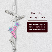 跨境新品  2025创意个性发夹收纳架墙壁挂钩发夹收纳梳妆桌面收纳
