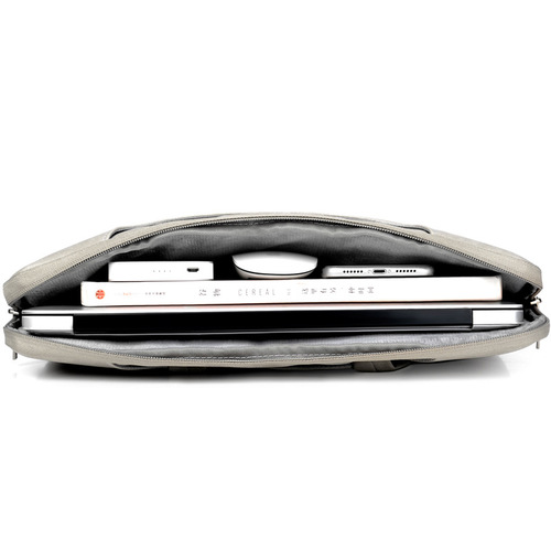 Nordic simple tablet liner bag thin women's laptop shoulder bag PU cross-border processing LOGO