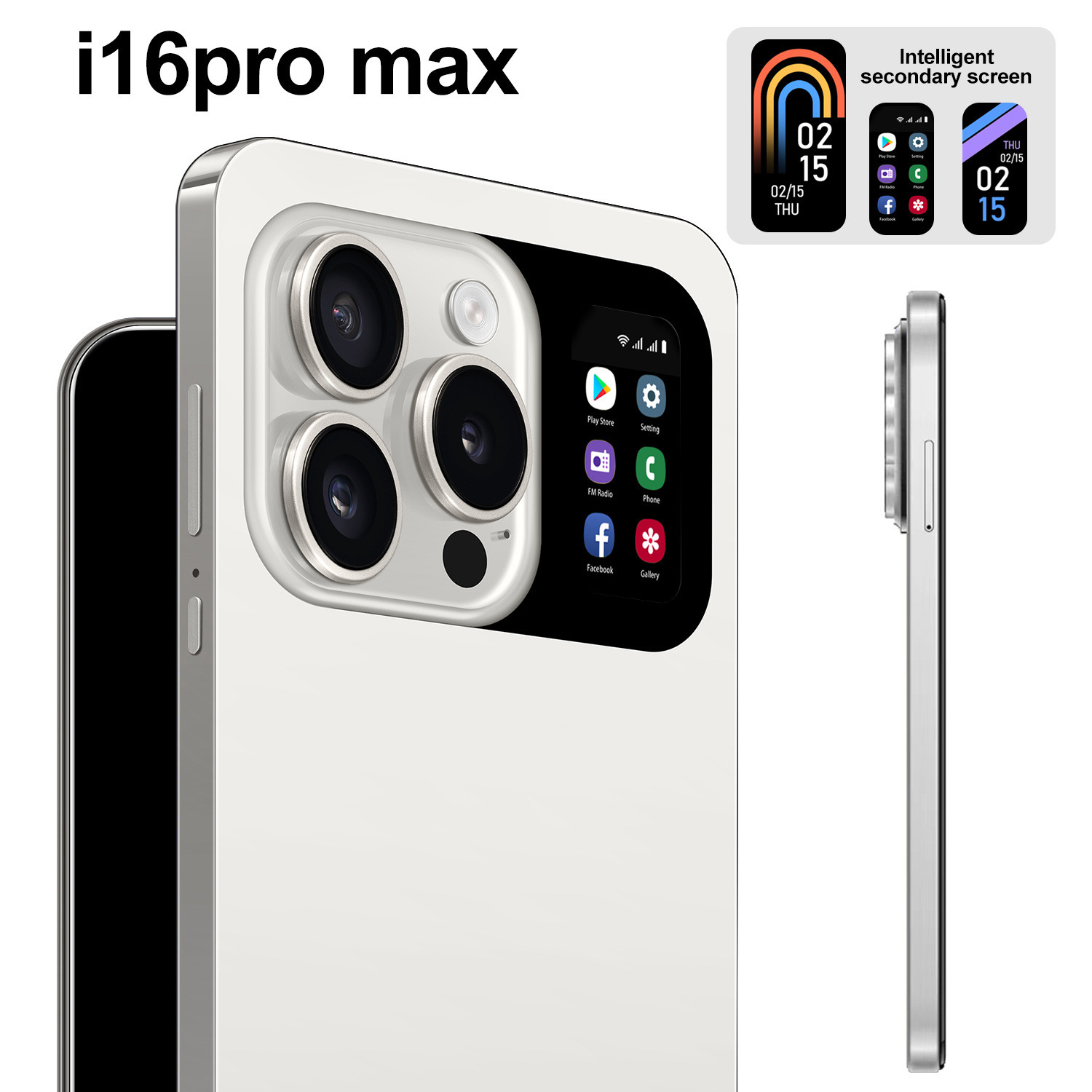 2025 Latest Smart 7.3inch Cross-Border Mobile Phone 16+1t Android Phone I16Pro Max Foreign Trade Manufacturer Wholesale