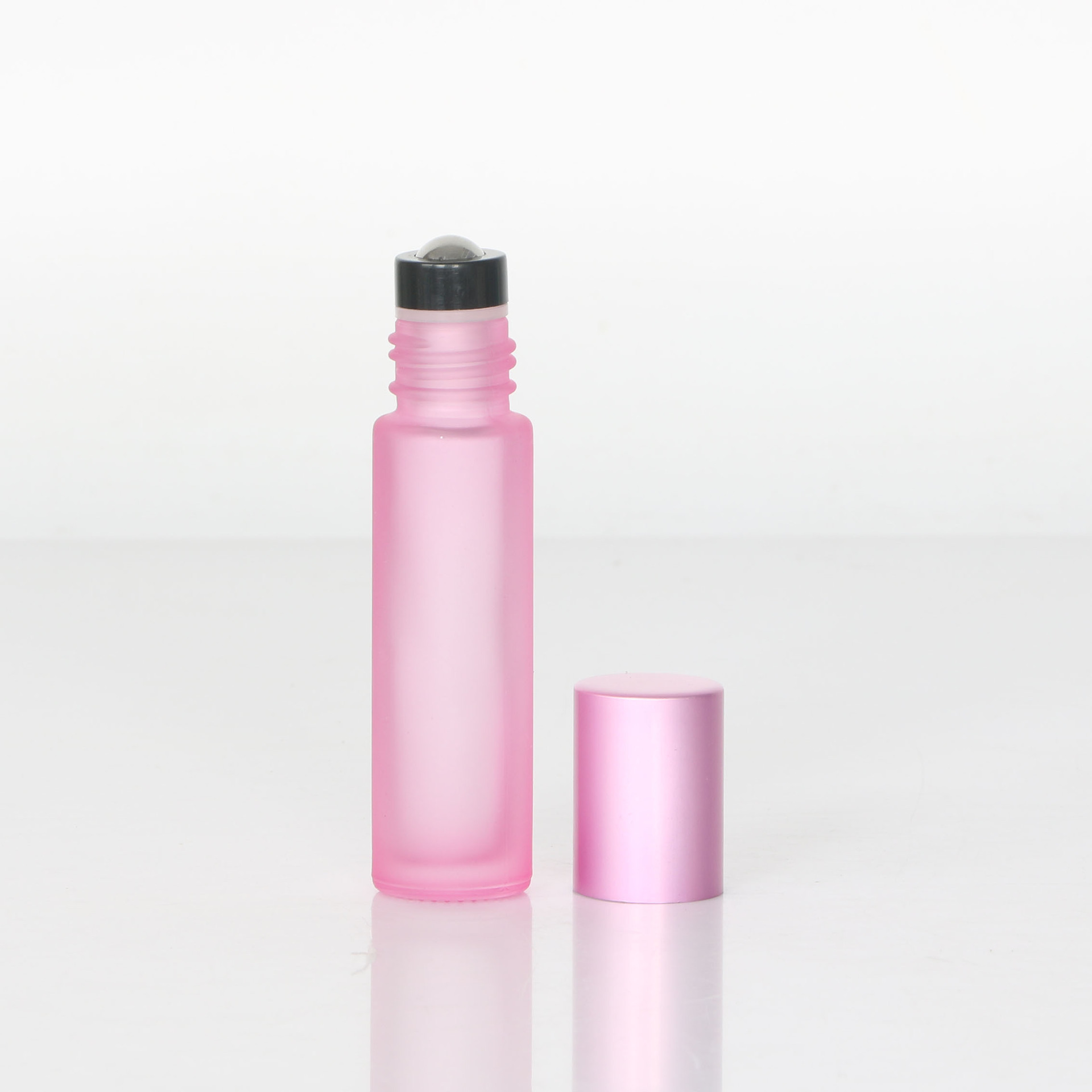 10ml botella de vidrio bola de color botella de cuentas de masaje de ojos perfume portátil aceite esencial cosmético sub-botella vacía