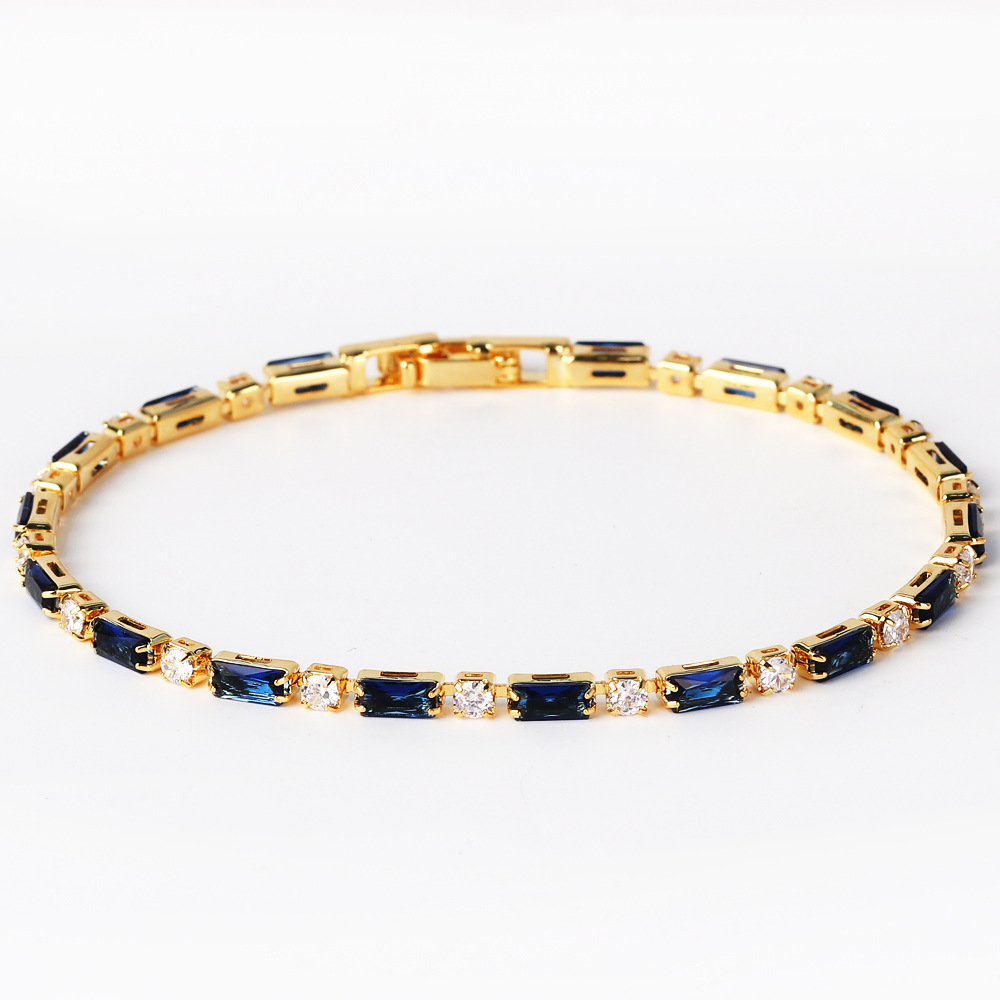 5g Weight Copper Pendant Material Zircon Inlay Material Bracelets Classification Copper Chain Material 1 Piece Quantity Holiday, Travel, Daily Occasion Copper Material Geometric Pattern Women's Gender Plating Design Casual, Simple Style, Streetwear Style Copper Plating Geometric Zircon Bracelets 10