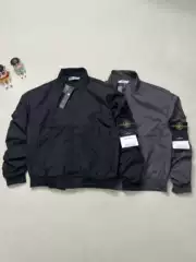 Cross-Border Supply Std Retro Loose Off-Shoulder Stand-Up Collar Flight Suit Jacket Autum Men's Pure Color Casual Jacket