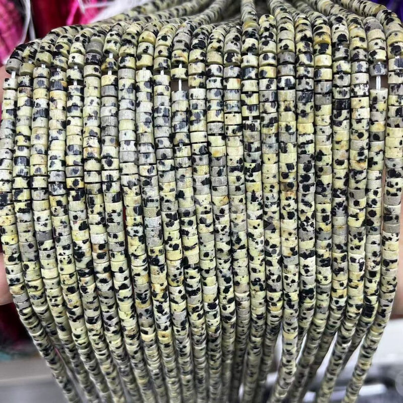 2*4mm天然石管珠隔片散珠玉髓青金水晶圆柱隔珠diy饰品配件批发|undefined