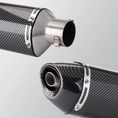 Motorcycle exhaust pipe, Pipe R27 Small Square