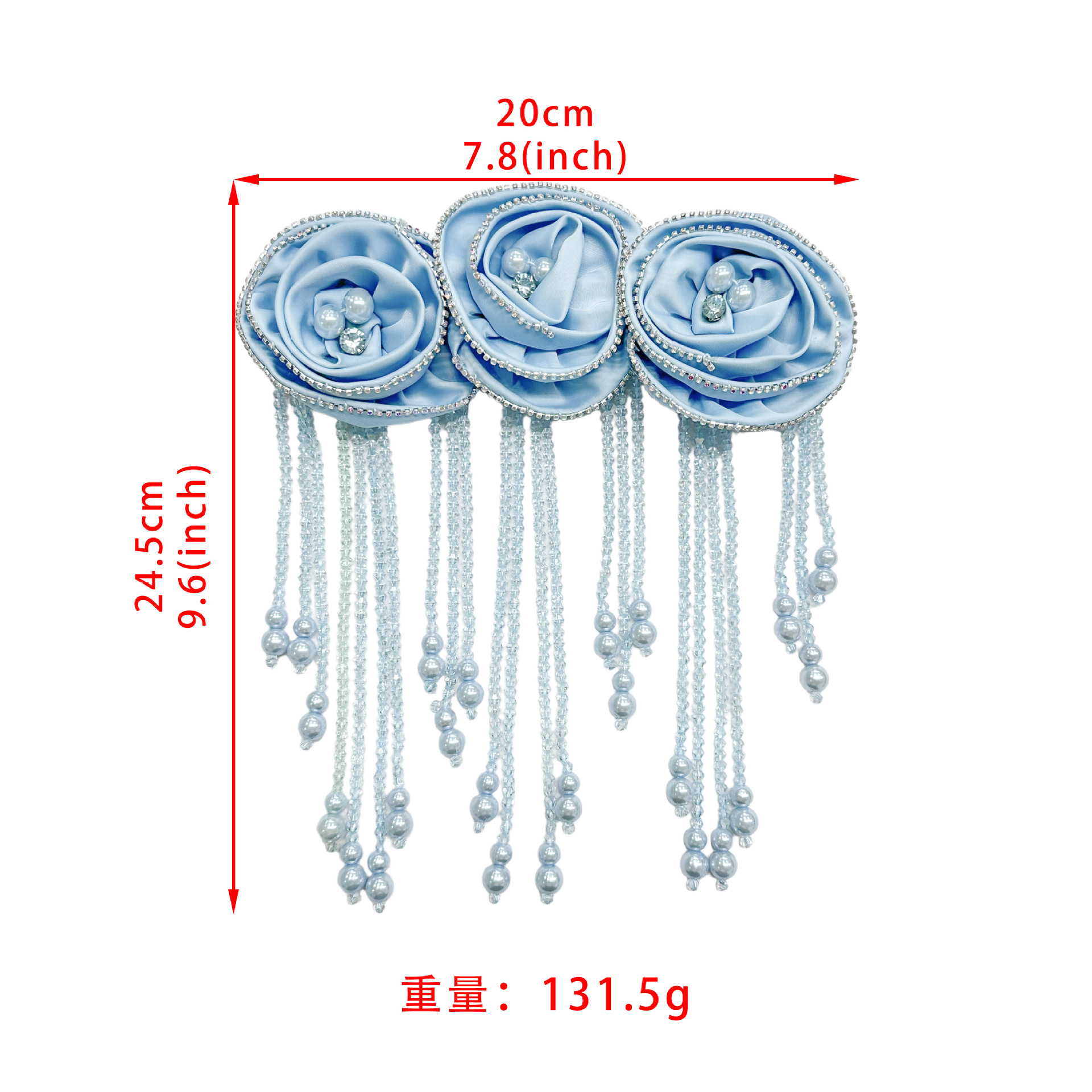 Transfronteriza industria pesada diamante bordado tela tridimensional rosas bordado pecho dulce choker cheongsam accesorios de vestido