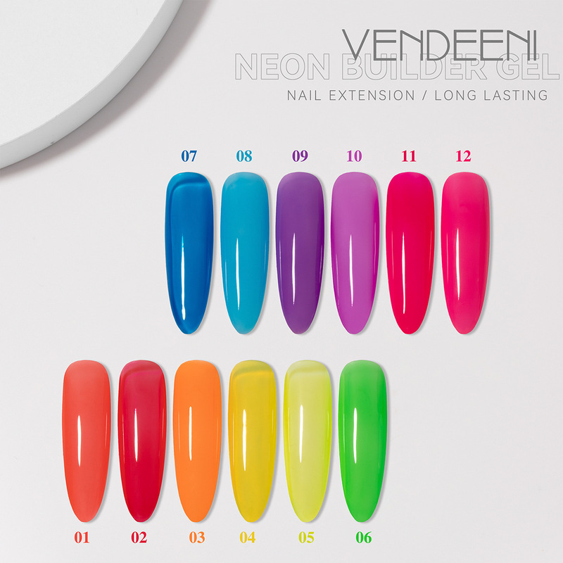 Vendeeni Press Jar Fluorescent Extension Glue 12 Colors Nail Painless Long-Lasting Extension Phototherapy Glue Nail Shop Special Vendeeni Press Jar Fluorescent Extension Glue 12 Colors Nail Painless Long-Lasting Extension Phototherapy Glue Nail Shop Special