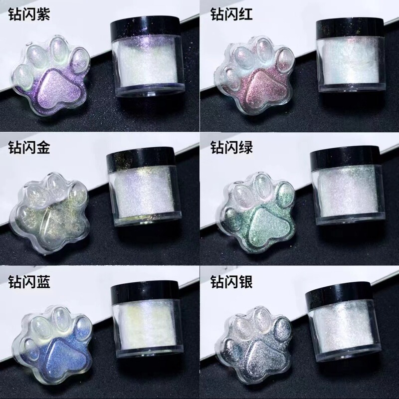 Dropping glue does not sink to the bottom 3D diamond glitter Crystal hemp diy super flash dream quicksand nail jewelry filling material