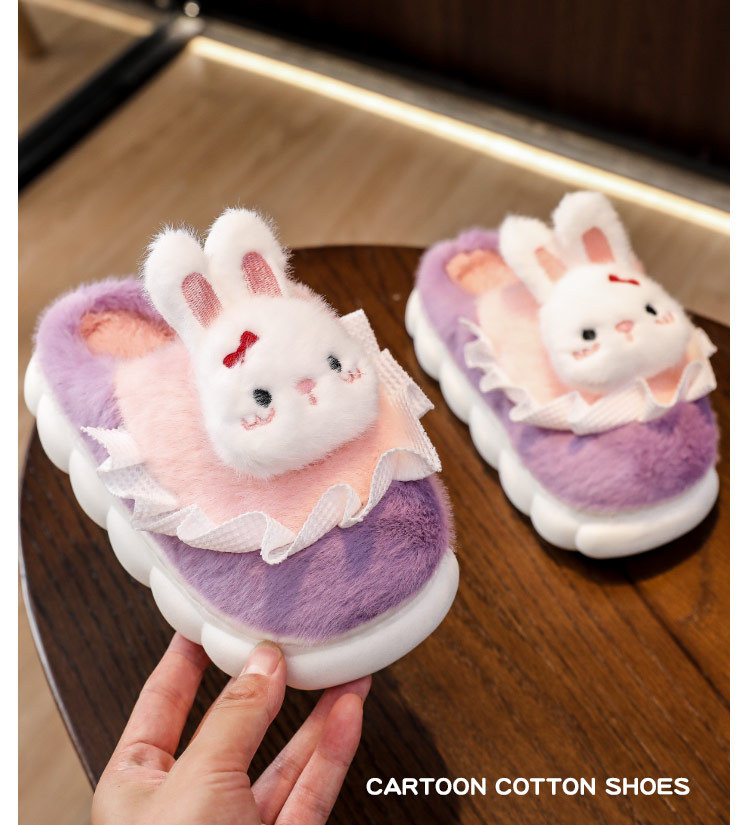 Scarpe da casa da donna in pile open-toe slip-on invernali primaverili da camera morbide e accoglienti in memory foam_voghion.com