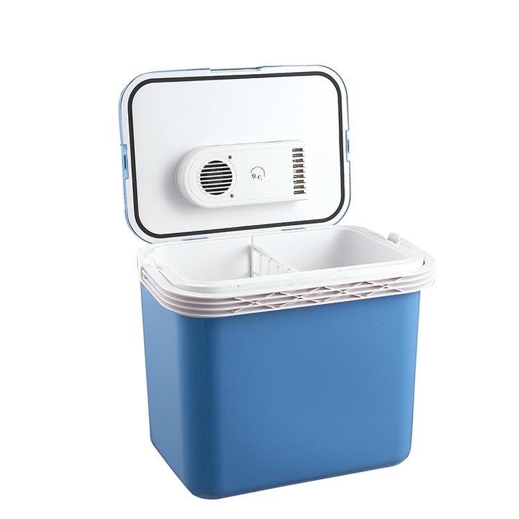 Nueva 32L refrigerador del coche al aire libre refrigerador portátil hogar coche de doble uso pequeña caja de refrigeración y calefacción portátil mini refrigerador