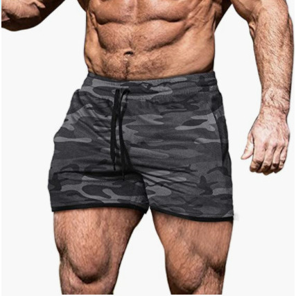 2023 Amazon plus size summer men's casual fifth pants muscle Sports running beach shorts men
