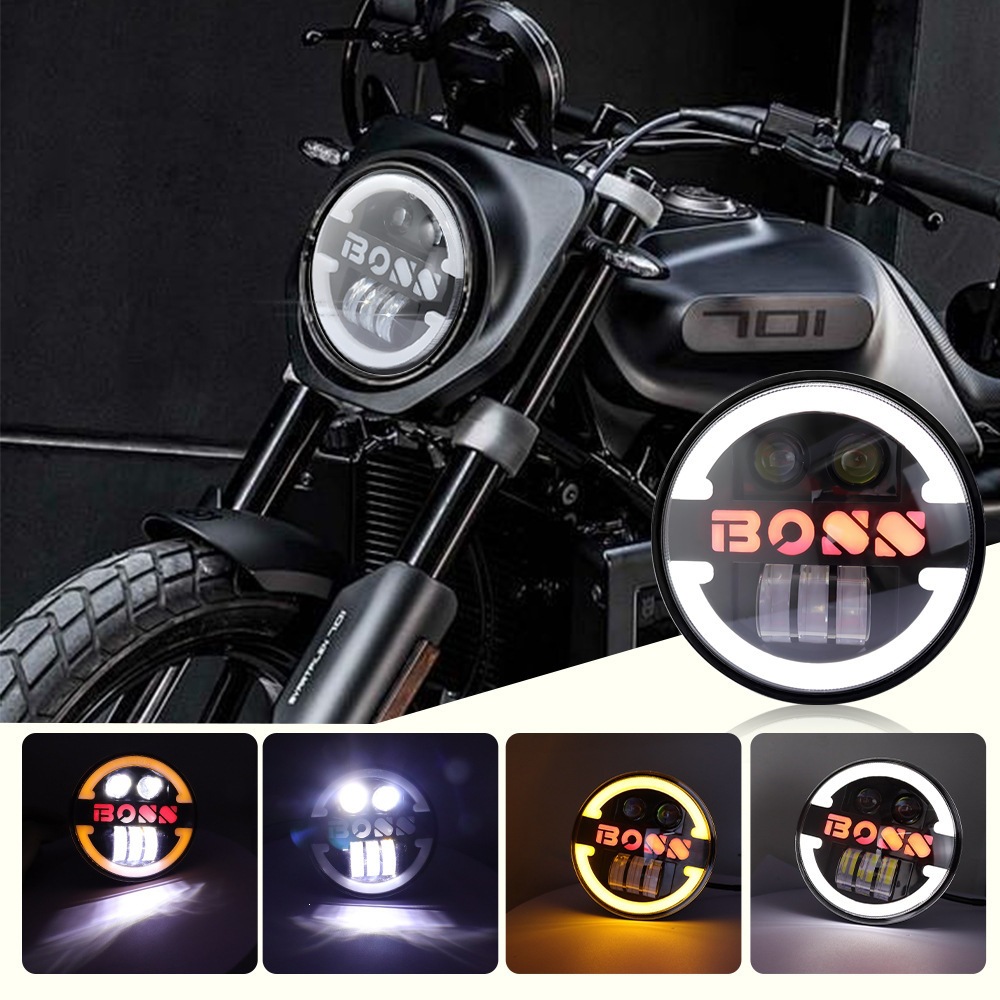 Bestseller Harley Motorcycle Spotlight 5.75 inch 60W Wrangler BOSS Car LED Headlight Modified Daytime Running Light
