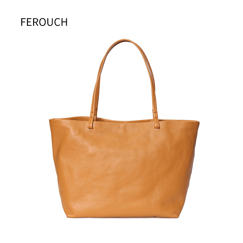 真皮手提女包百搭出行包淑女休闲潮流时尚单肩斜挎包160677|ru