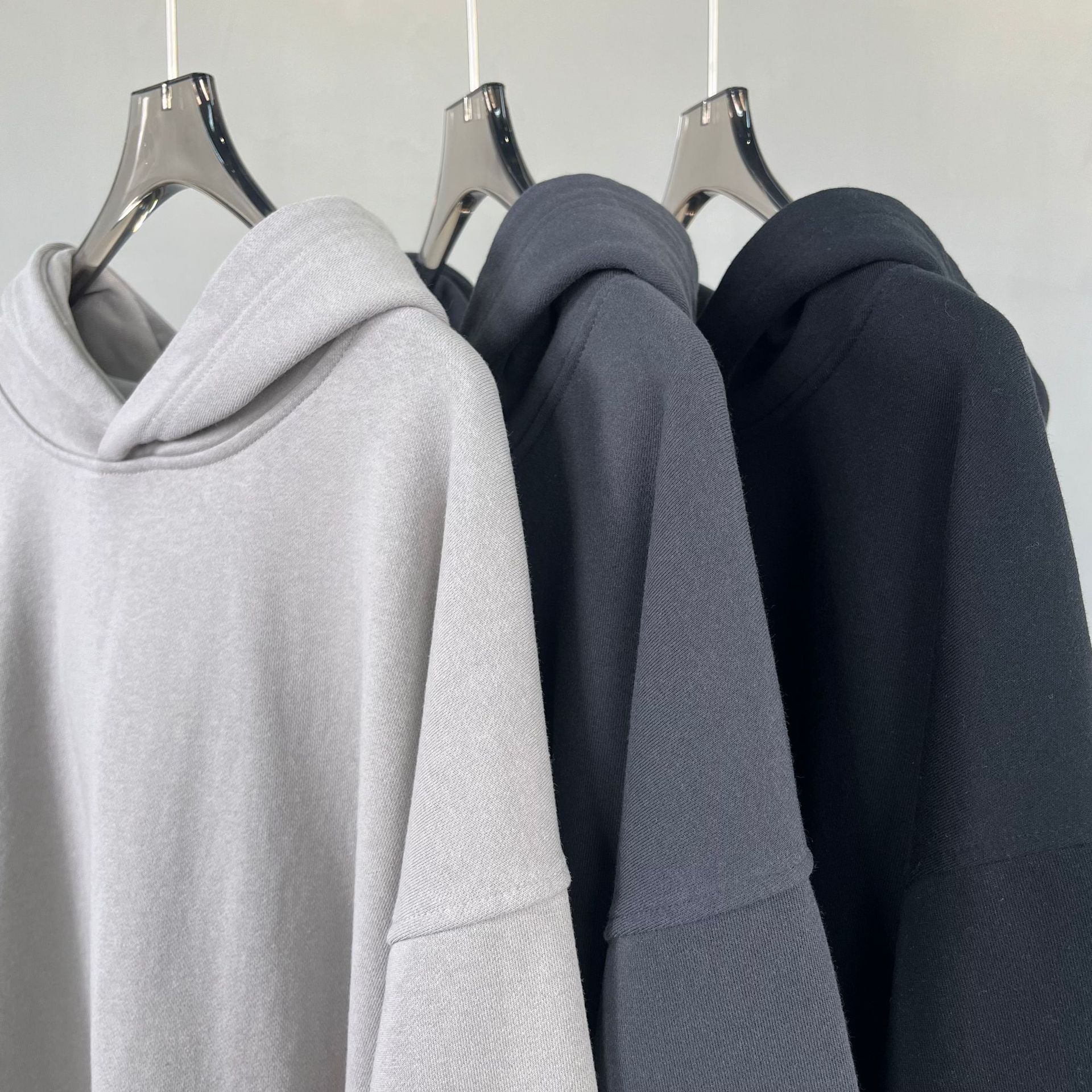 Men's Clothing washed old hooded jacket with loose edge ninja sleeves oversize sweater hoodies_voghion.com