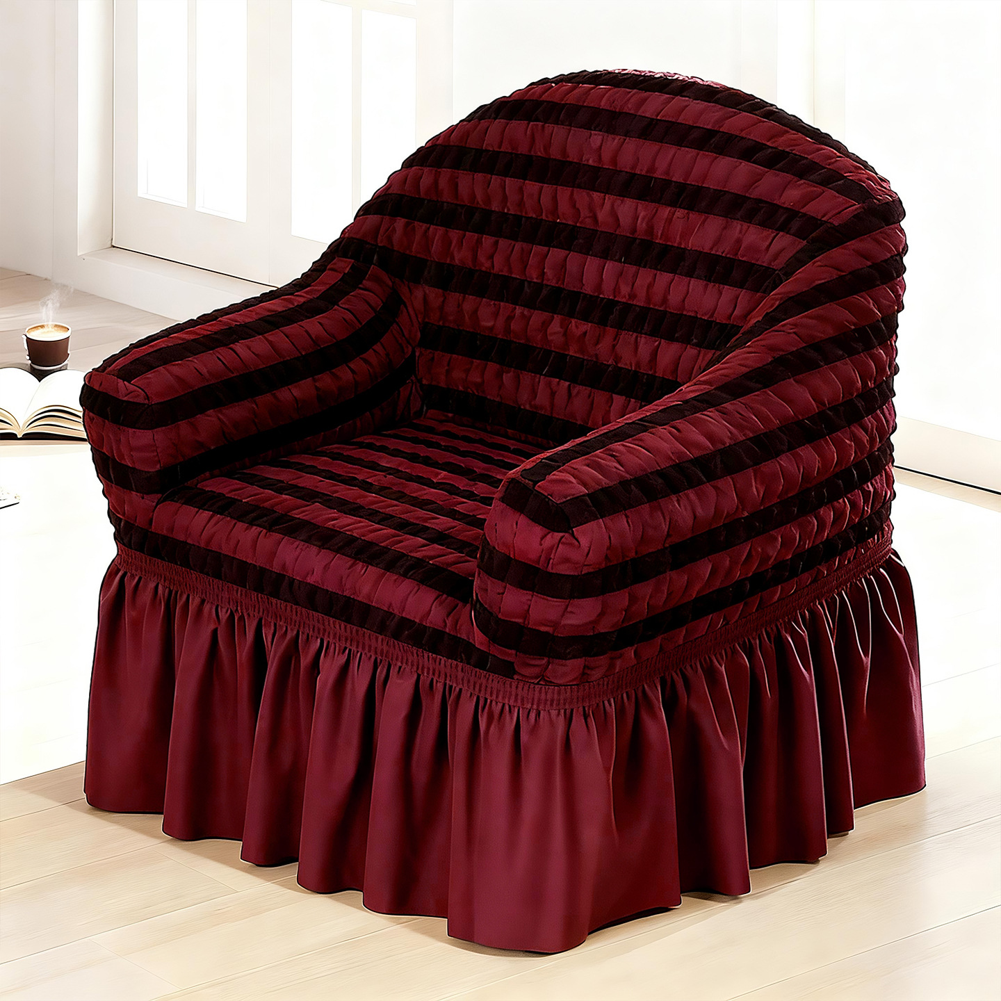 Esquema de vestido - vino rojo de dos colores