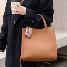 TOGO头层牛皮单肩女包大容量斜挎托特包妈咪袋时尚简约购物袋包包