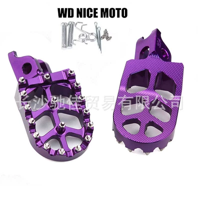 Off-Road Motorcycle Modified Parts Motorcycle pedals - purple