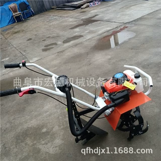 多功能山地果园除草机 小型便携式微耕机 两冲程手推式果园除草机