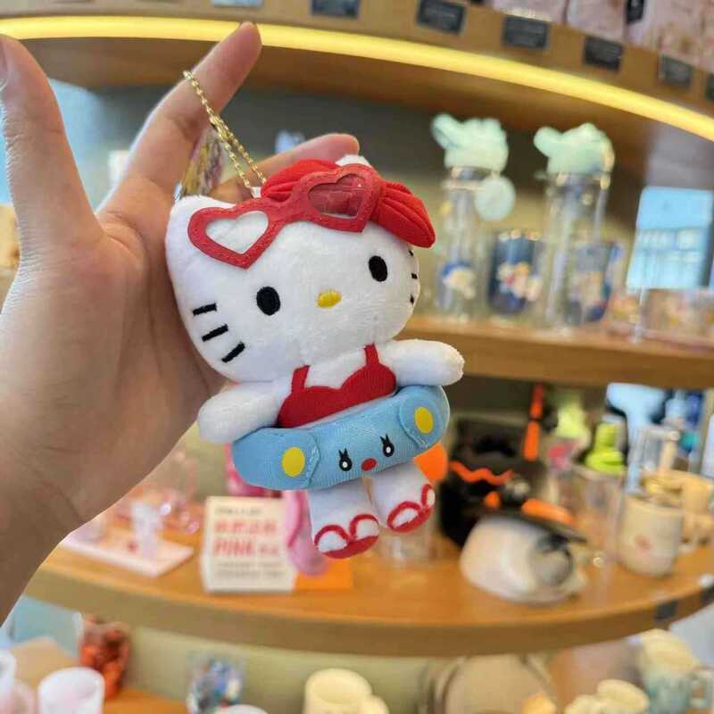 卡通游泳圈kitty挂件毛绒公仔可爱新款小玩偶书包挂饰钥匙扣送人|undefined