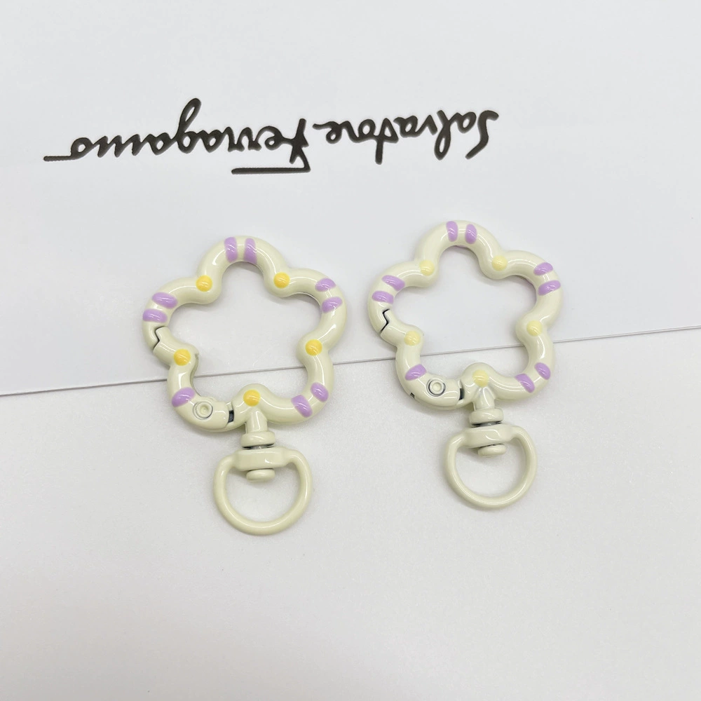 Universal keychain flower-shaped, accessories, flowered, DIY