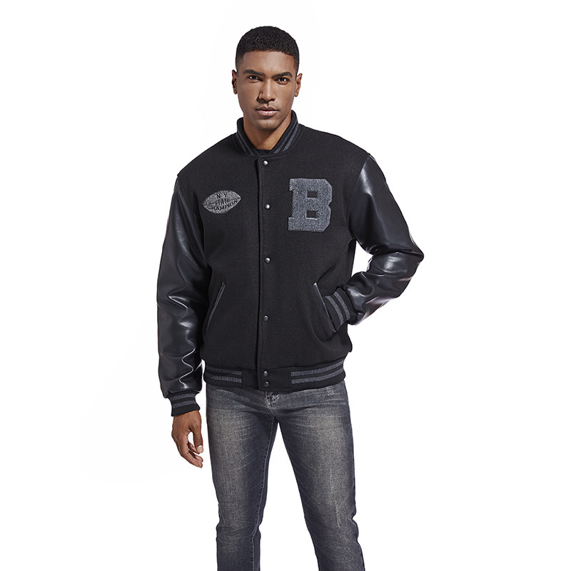 Men's Autumn and Winter Baseball Jacket, Trendy Casual Men's Embroidered Oversized Jacket, Cross-Border Foreign Trade Men's Clothing, Carhartt Jacket