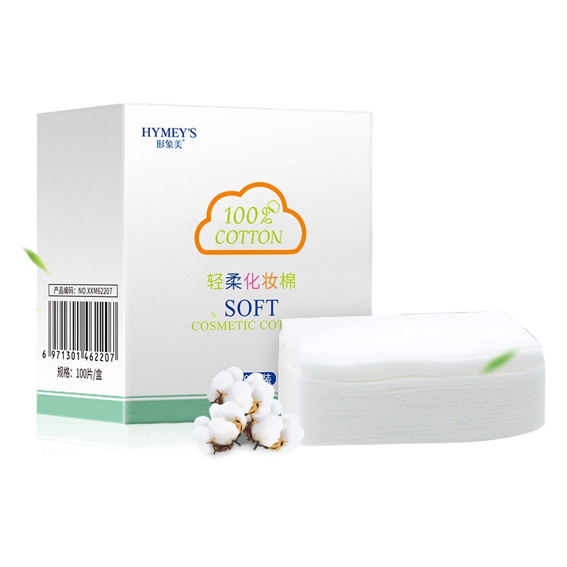 Hermoso y suave maquillaje Algodón ligero limpieza húmeda y seca Limpieza de algodón facial cuidado de la piel maquillaje de algodón