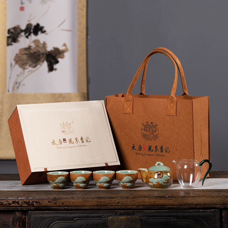 空山新雨 Tea set, grabber, teapot, ceramic tea cup handmade